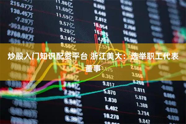 炒股入门知识配资平台 浙江美大：选举职工代表董事