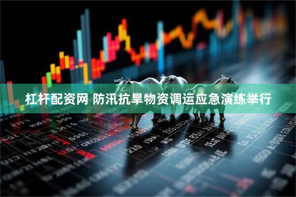 杠杆配资网 防汛抗旱物资调运应急演练举行